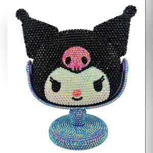 Kuromi Vanity Stand Mirror- Bling Rhinestones- NEW IN BOX